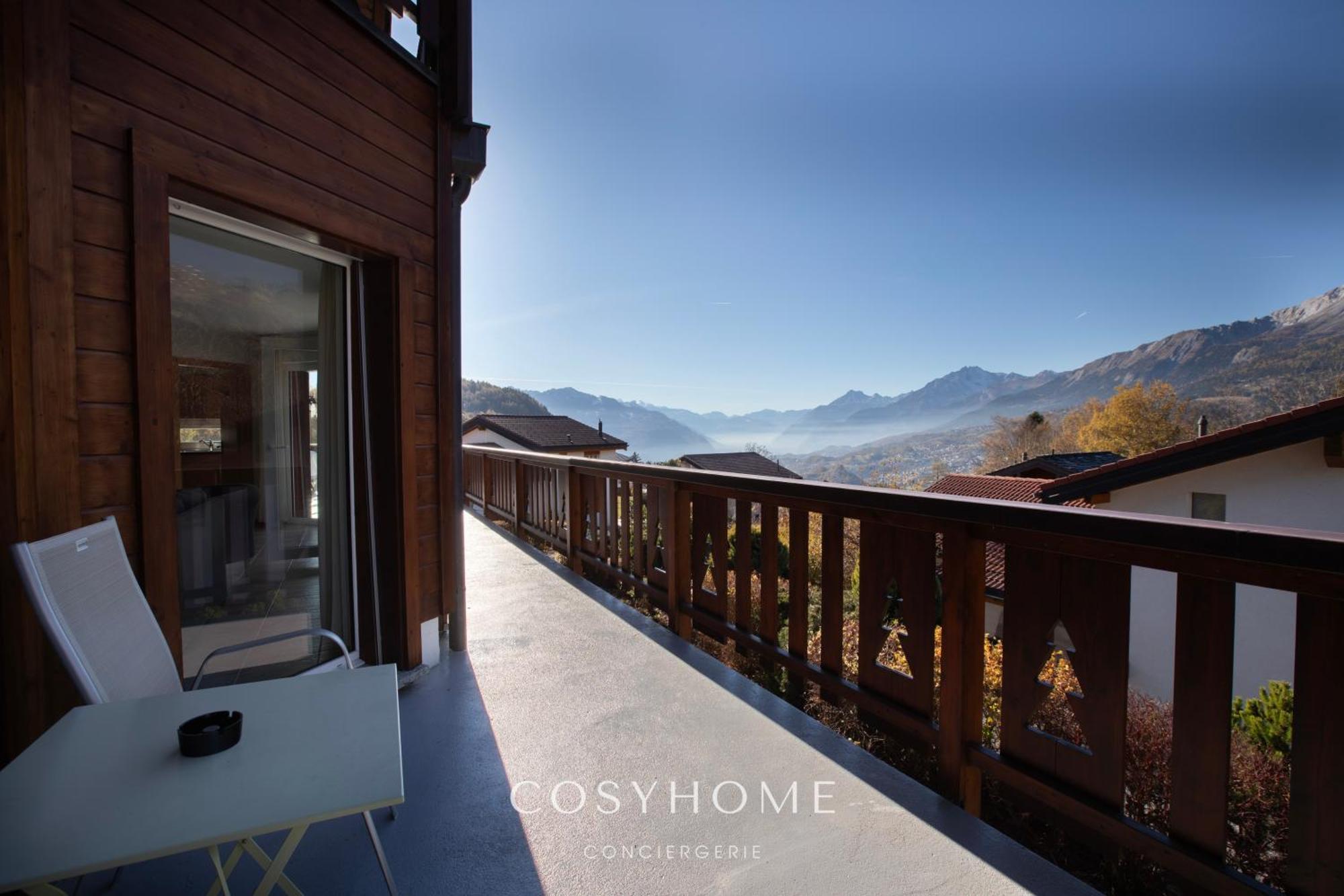 Chalet Des Alpes - Sunset View - Crans-Montana Buitenkant foto
