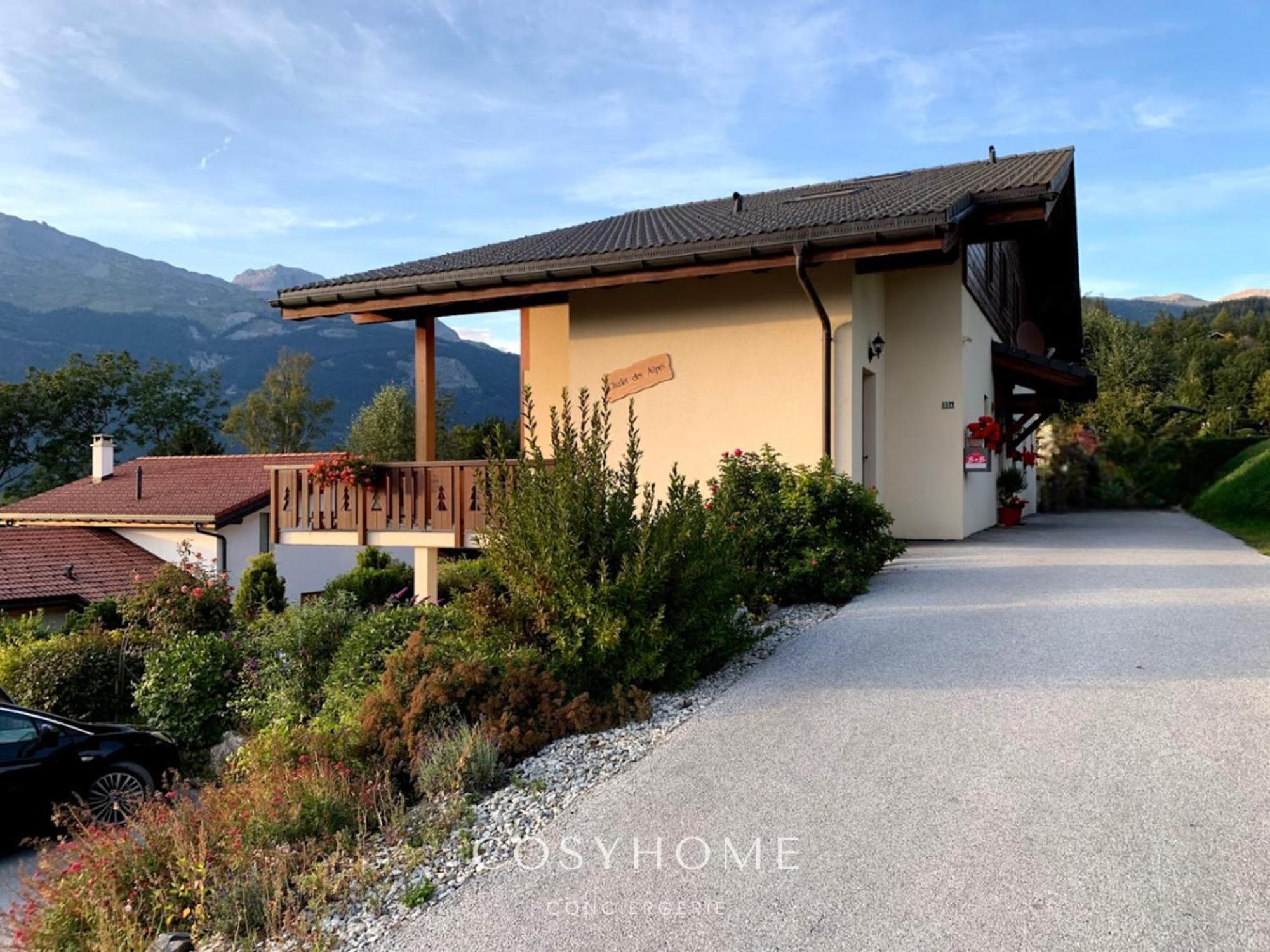 Chalet Des Alpes - Sunset View - Crans-Montana Buitenkant foto