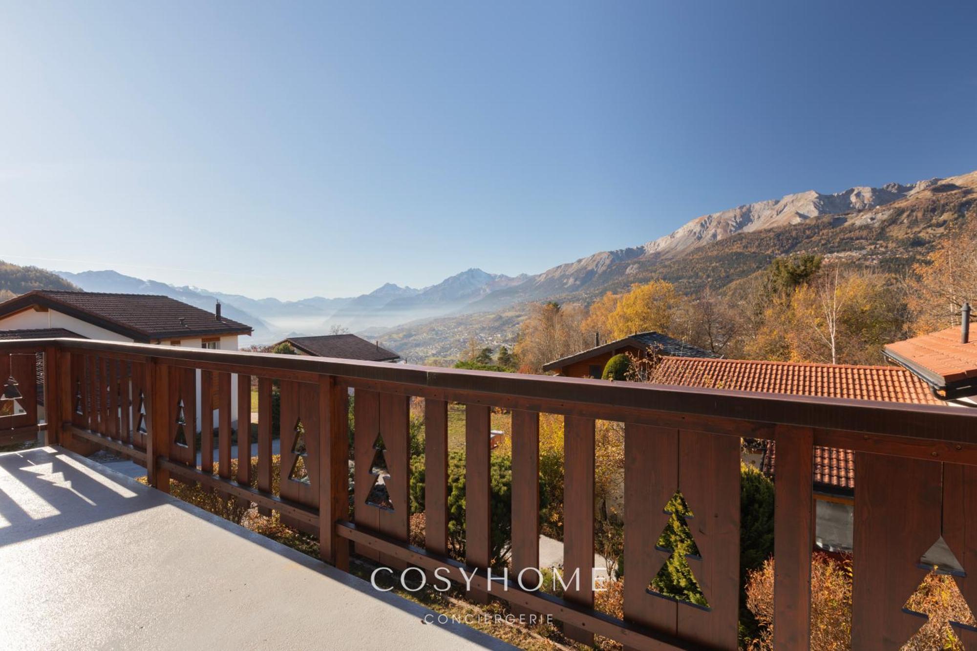 Chalet Des Alpes - Sunset View - Crans-Montana Buitenkant foto
