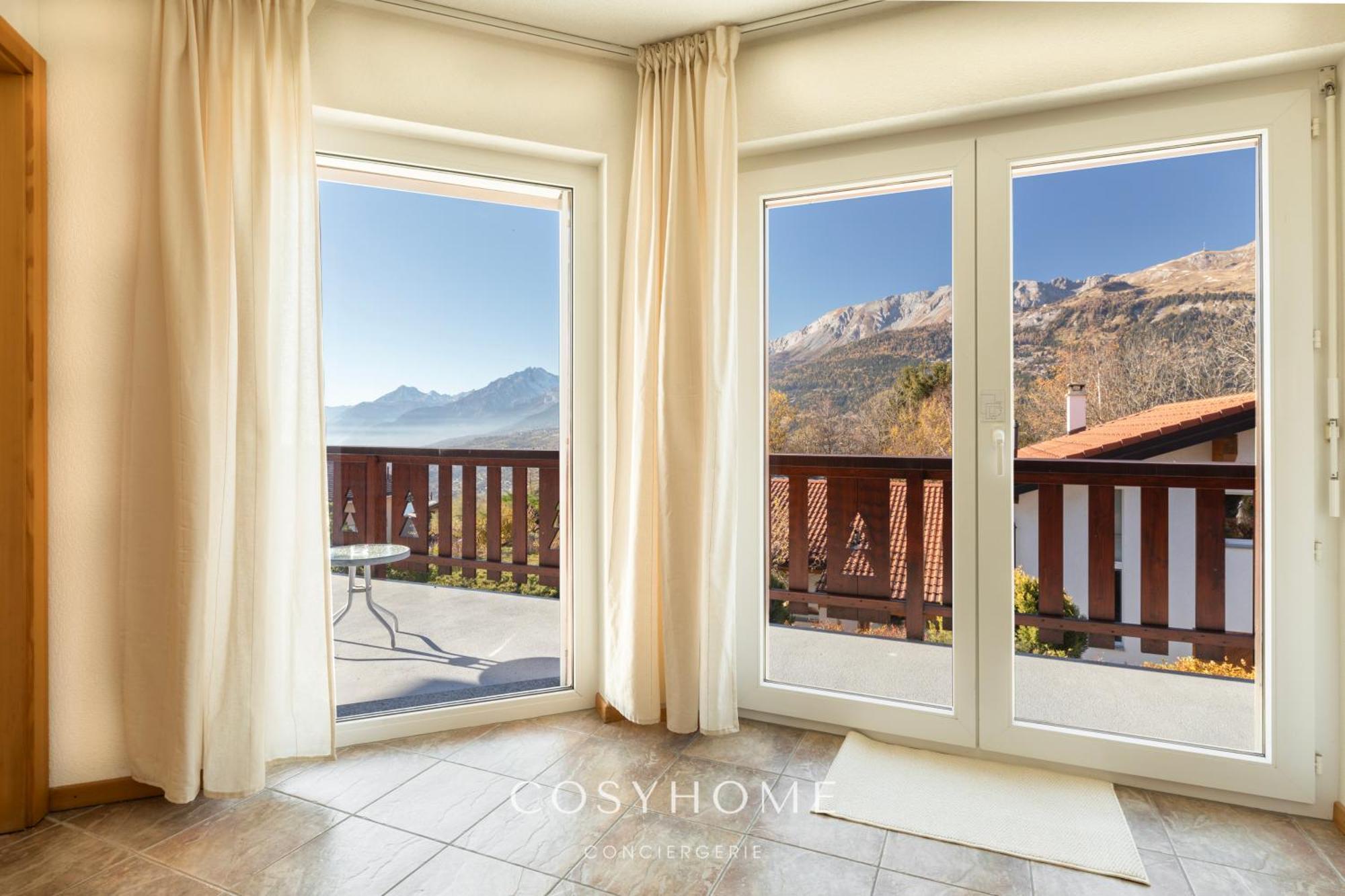 Chalet Des Alpes - Sunset View - Crans-Montana Buitenkant foto